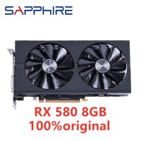 사파이어 RX580 8G 중고 비디오 데스크탑 PC 컴퓨터 게임지도 AMD 그래픽 카 마이닝