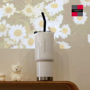 투썸플레이스 스테인리스 보온 보냉 DT_MAX 텀블러 830ml_화이트