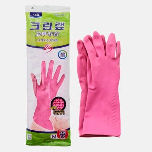 크린랲 ES 고무장갑 중 분홍 10개