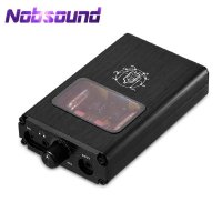 진공관앰프 포노앰프 Nobsound 작은 곰 B4-X 휴대용 듀얼 모노 튜브 헤드폰 앰프 균형 BLK