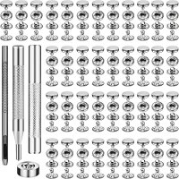 가죽 공예 스냅 패스너 키트금속 버튼 키트의류 벨트용 설치 도구 개 포함 세 162EA7