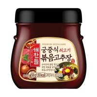 CJ 집밥 해찬들 궁중식 쇠고기 볶음고추장 장 요리 비빔밥 매운고추장 500g 1세트