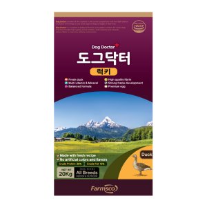 개사료 20kg 대형견 대용량 특수견 진도 진돗개 애견 강아지 사료 팜스코 도그닥터 럭키