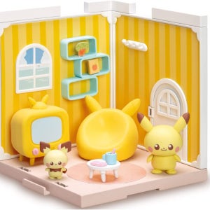 타카라토미 포켓몬 포켓피스 하우스 키친 피카츄 & 피츄 피규어