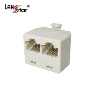 LANstar 랜커플러 RJ45 UTP Y형 1:2 랜젠더 LS-COUPLER-YD8HM
