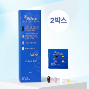 에스지 데일리 올인원 영양제 종합 이뮨 비타민 멀티팩 30포, 2개