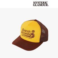 히스테릭글래머 HYSTERIC GLAMOUR 메시캡 트래커 캡 브라운 HYSTERIC RECORDS 일본직구