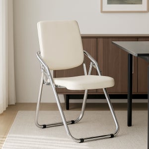 마티스 가죽 쿠션 간이 교회 폴딩 접이식 의자