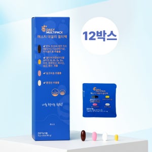 에스지 데일리 올인원 영양제 종합 이뮨 비타민 멀티팩 30포, 12개