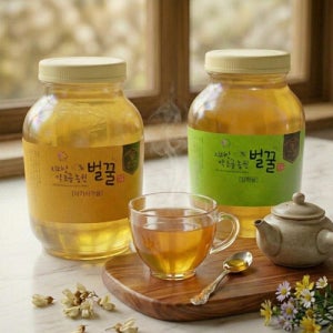 지리산 야생 아카시아꿀, 잡화꿀 - 2.4kg 자연산