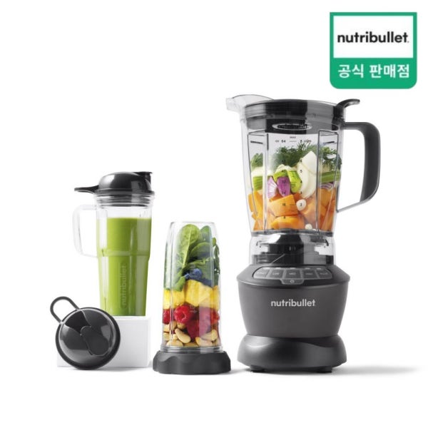 뉴트리불렛 [1.8L 용량+900ml+700ml 테이크아웃컵 포함] 1200W 초고속 블렌더 멀티콤보 대형 믹서기 대용량 블랜더 NBF500DG