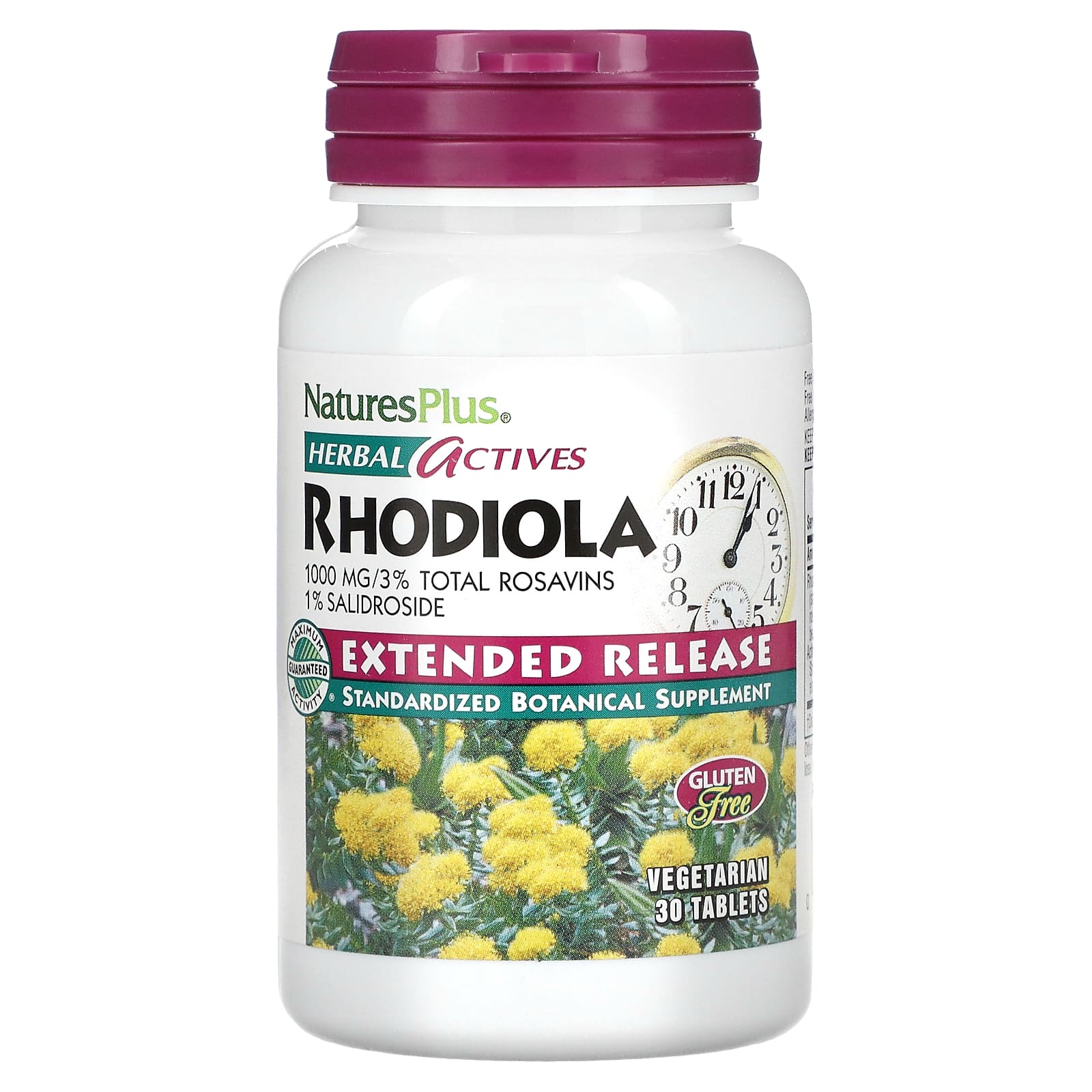 네이처스플러스 <b>Rhodiola</b> 1000mg 30베지 타블렛