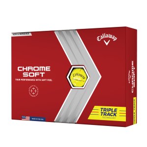 캘러웨이 크롬소프트 트리플트랙 옐로우 골프공(로고볼인쇄 선물포장)