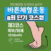 8회 단기코스웍 3코스 족부하체 판교피티 재활 필라테스 뉴로스위칭