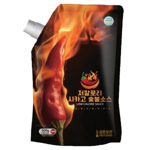 아이엠소스 저칼로리 숯불바베큐치킨소스 500g 저당 양념 매운 불맛 시카고핫소스