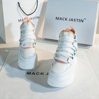 여성 하이탑 홍콩 MACKJASTIN 아빠 신발 2023 봄 새로운 캐주얼 두꺼운 밑창