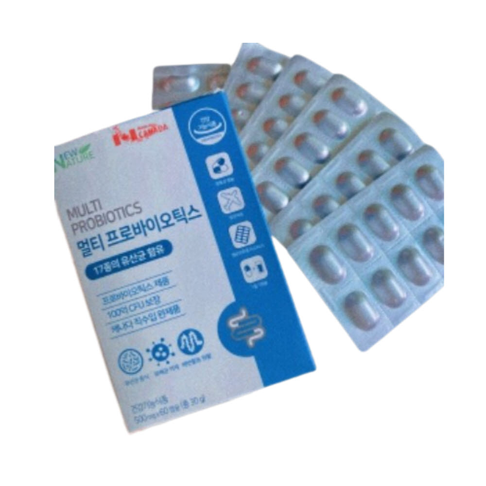 뉴네이처 멀티 프로<b>바이오틱</b>스 500mg x 60캡슐