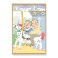 Merry-go-round, 봄사무소 작가 작품 일러스트 그림