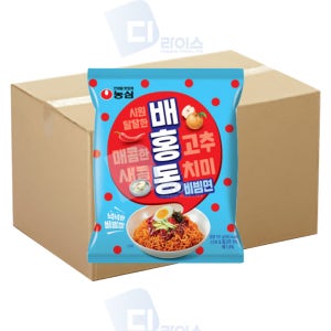 농심 배홍동비빔면 40봉 봉지면 비빔라면 간식 야식 별미
