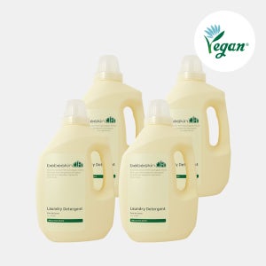 [비건 인증] 2+2 베베스킨 라이프 세탁세제(무향) 2L x 4개입 대용량 액체세제 중성세제 드럼용 일반용