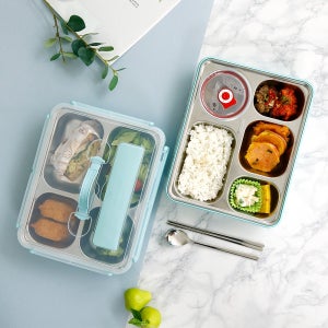 스테인리스 성인식판 뚜껑 세트 도시락통 런치박스 어른용