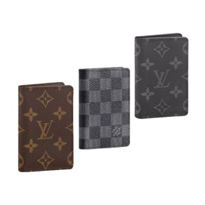(국내백화점) 루이비통 포켓 오거나이저 남자 카드 지갑 그레이 타이가 M61696