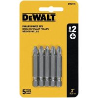 DEWALT 스크루 드라이버 세트 2 필립스 2 인치 파워 비트 5팩 (DW2115)