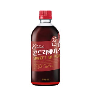 [중앙몰] 칸타타 콘트라베이스 콜드브루 스위트 블랙 500ml 24페트 대용량 커피 음료