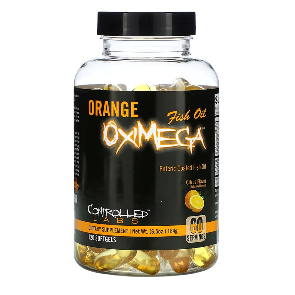컨트롤드 랩 <b>오렌지 옥시메가 피쉬 오일</b> 시트러스 소프트젤120정 X 1통