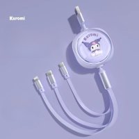 쿠로미 올인원 충전 케이블 3in1 USB C타입 아이폰 호환 5핀 충전기