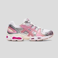 아식스 우먼스 젤 님버스 9 화이트 퓨어실버 핑크 Asics Women’s Gel-Nimbus 9