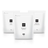 3종세트 베이킹소다+과탄산소다+구연산 천연세제 1kg x 3개 지퍼백