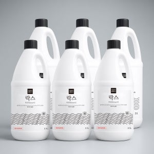 냄새줄인 락스 2.1L x 6개 / 욕실 화장실 청소세제 살균소독제