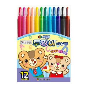 지구화학 투명이 색연필 12색