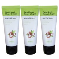 페이셜 스크럽 허니앤슈가 100g X 3개 얼굴각질제거 Facial Sugar Scrub