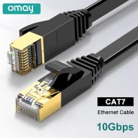 OMAY-이더넷 케이블, RJ45 Cat7 랜 UTP 네트워크 모뎀 라우터용 호환 패치 코드