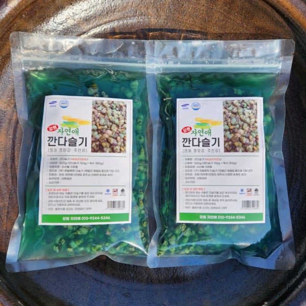 영월평창 자연산 국내산 깐다슬기 생다슬기 다슬기 올갱이 500g