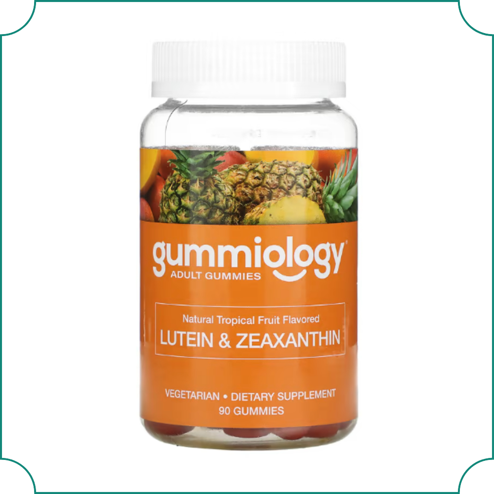 <b>구미올로지</b> 루테인 20mg <b>지아잔틴</b> 4mg 비건 90구미 열대과일맛