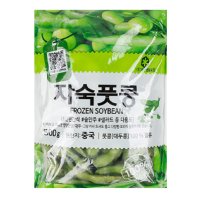 냉동 풋콩 500g 자숙 대두 깍지콩 삶은 콩 안주