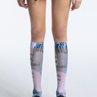 [로맨틱타이거 니스타킹] Vibrate Ivory knee stockings