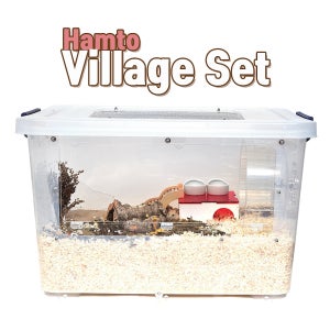 햄토 마을 세트 / 햄스터 키우기 리빙박스 햄스터집 케이지