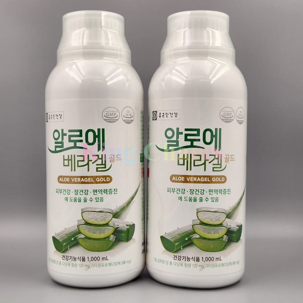 종근당 알로에베라겔 골드 1000ml x 2병 / 코스트코 마시는 먹는 알로에 겔