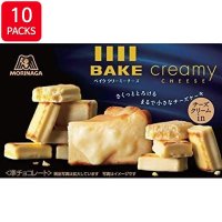 Morinaga Bake Creamy Cheese 모리나가 베이크 크리미 치즈 일본 과자 간식 스낵 10개입 10팩