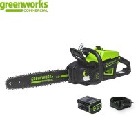 GreenWorks-82V 82CS27-4DP 2700W, 55cc 가솔린 체인톱 18 인치 무선 전기톱과 동일