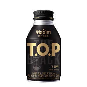 [중앙몰] 맥심 TOP 티오피 더 블랙 275ml 20캔 커피음료 캔커피