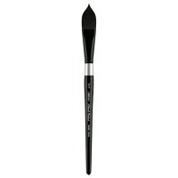 Silver Brush Limited Black Velvet Oval Watercolor Paint Brush Size 3 4 Short Handle