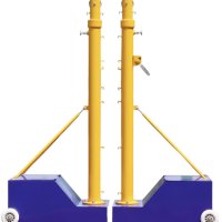 배구 테니스 지주 이동식 네트랙 체육 시설 학교 용품