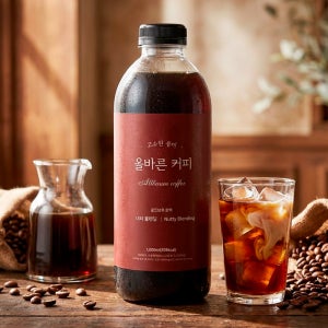 [신제품] 너티 블랜딩 올바른커피 1000ML 대용량 콜드브루 원액 부드러운 더치커피