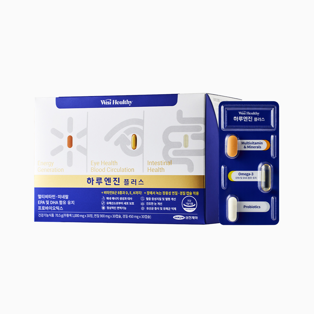 <b>삼진제약</b> 위시헬씨 하루엔진 플러스 30개입, 1개