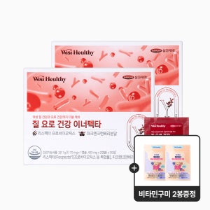 삼진제약 위시헬씨 질 요로 건강 이너펙타 기능성 리스펙타 크랜베리 30포, 2개